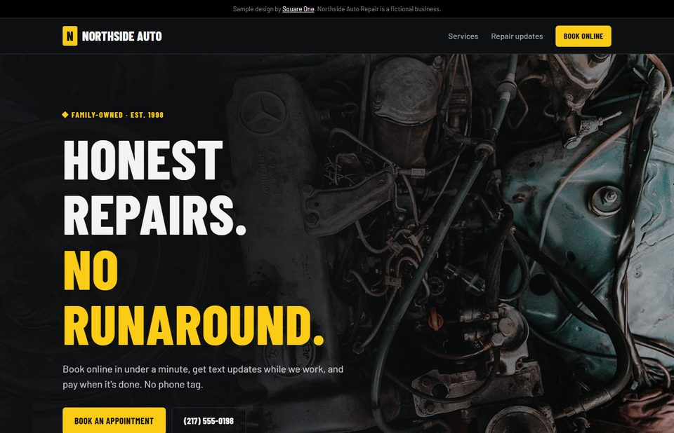 Northside Auto Repair sample website
